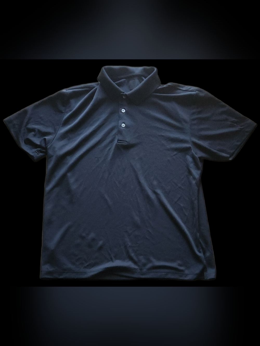 #MC20 Men's Black Polo Shirt - Classic Short Sleeve